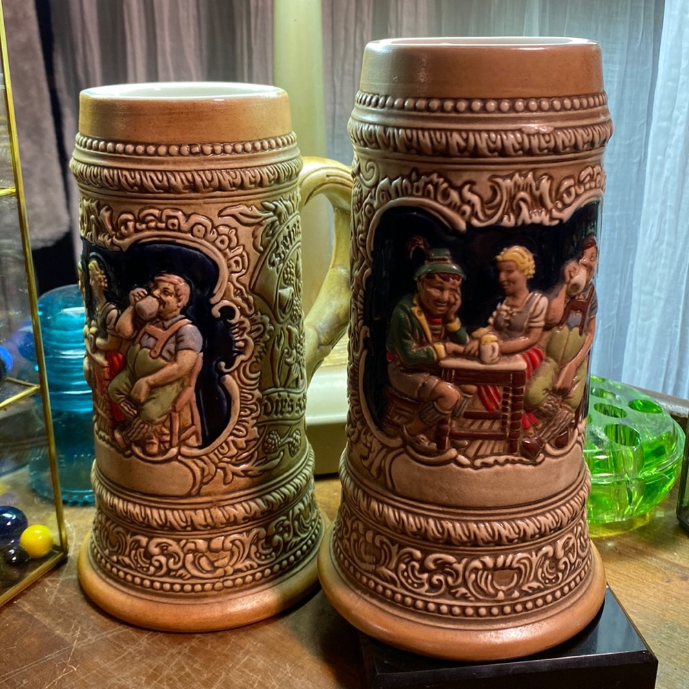 2 Ceramarte beer steins